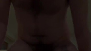 FURRY OTTER JERKING OFF ON HOTEL ROOM COUCH