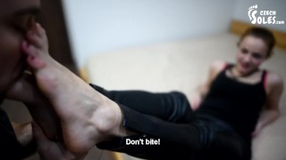 Paying for Megan's sweet feet