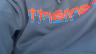 Intense Estim Cum while Driving