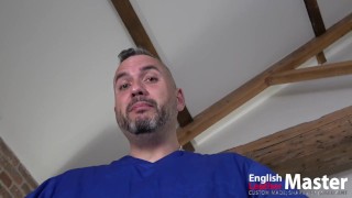 Circumcision humiliation as doctor jerks off your ugly cut cock PREVIEW