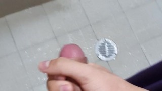 Feeling horny and cumming in the shower