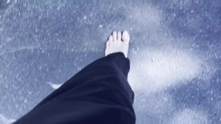 Walking Barefoot for 5.6 km: From Clean to Dirty Soles - POV Trekking