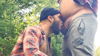 Getting blown in the woods