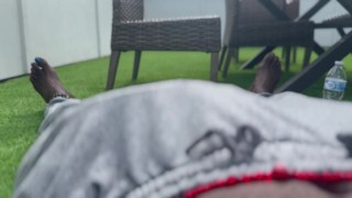 Playing with “BT” on the rooftop