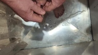 sounding tube completely in my cock and into my bladder