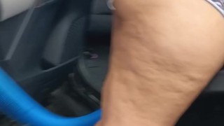 Bbw vacuum at car wash while flashing ass to strangers