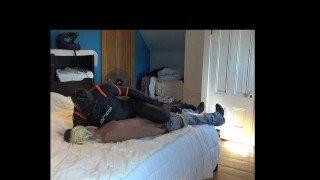 gasmasked orca fucks jeans wearing sex doll