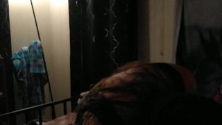 Beautiful Milf Makes Love To Boyfriend's Ass and Pegs Him Until He Shoots His Load All Over Her Body