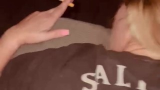 Step daddy caught me smoking and told me he wouldn’t tell if he could fuck me