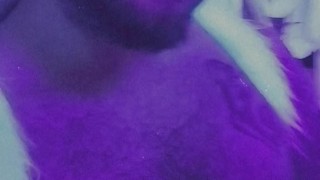 Naked Angel plays with his dick