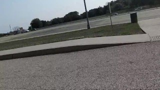 Fucking my ass at a rest stop