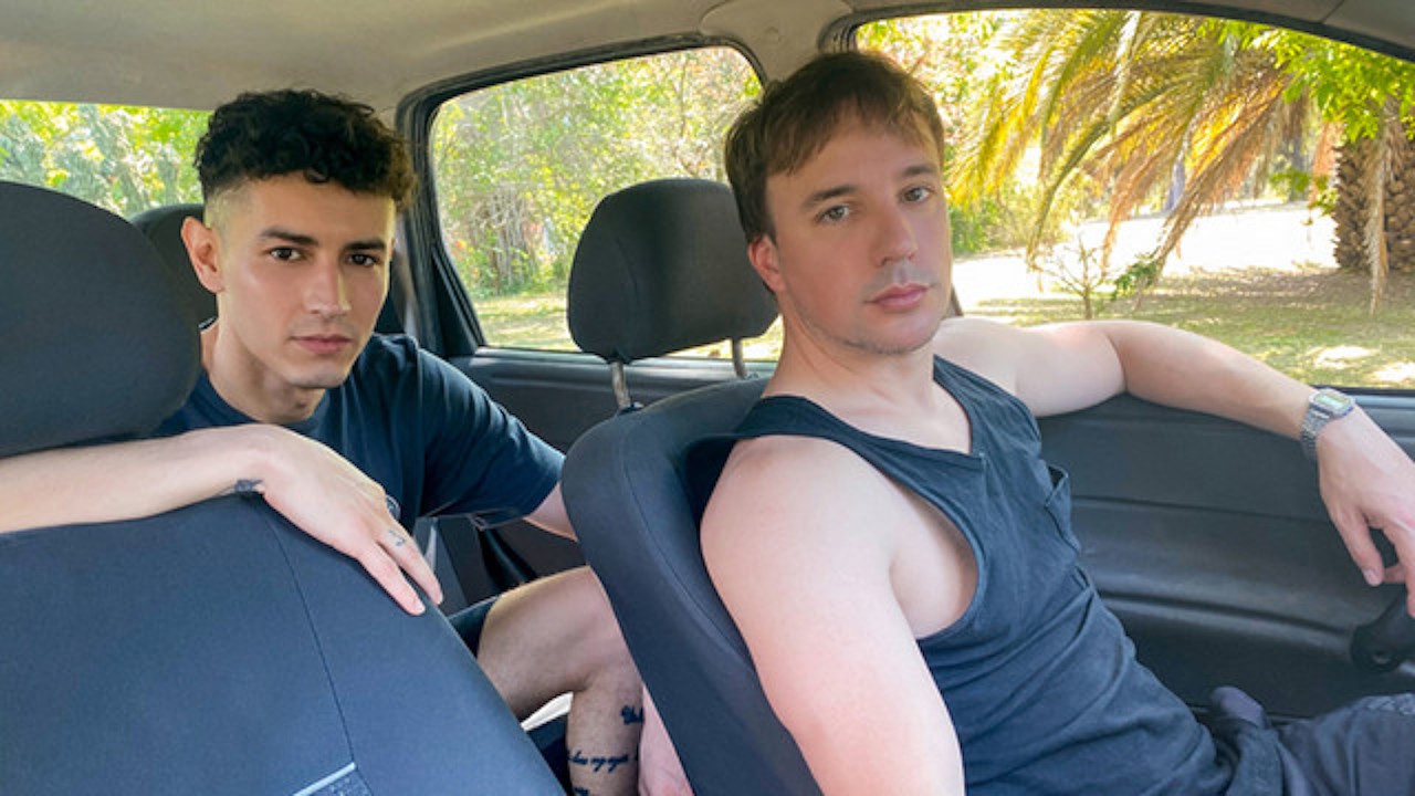 Two Handsome Latino Twink Cuties Have a Public Fuck in the Cruising Park ~  My Gay Taxi Driver