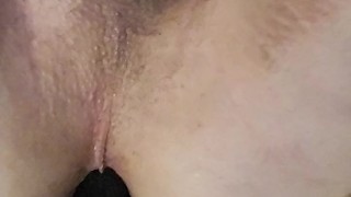 Using ass muscle to fuck toy