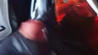 In full motocross gear I approach a guy and suck his big dick