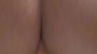 Riding a thick dildo in my bathroom