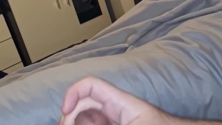 Solo dick wank with cumshot