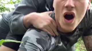 I WENT CRUISING AND BUMPED INTO MY STEP BRO  AND WE FUCKED OUTDOORS IN PUBLIC