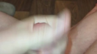 Cumming In The Bathroom Floor