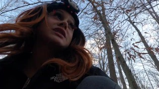 Watch me play and get creamy in the Blair witch woods