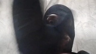 Ski Mask Smoke Wearing Black Leather Coat