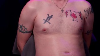 48 - Straight, Huge Uncut Cuck, Huge Load gets Convinced by his Girl to a Guy Edge Him