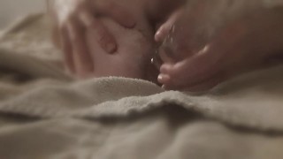 request legs up glass dildo cum