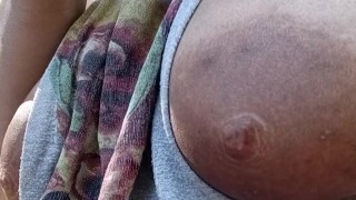 Asking stranger for directions while flashing my big tits