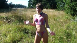 Public sex casting in the mountain - 1