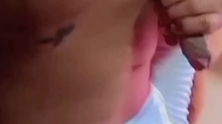 Young erotic guy does stimulation on his beautiful cock!!!