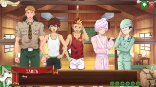 Game: Friends Camp, Path 2, part 28 - Taiga and the Scoutmaster (Russian voice acting)