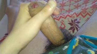 Ranchy Twink Boy Marty Jerks Off And Shoots A Load With His Hairy Cock