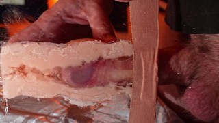🔴🔴🔴 Fucked a toy with a big cock and came hard