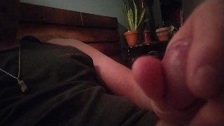 Tattoo Ginger cut guy sharing his load with you