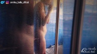 Watch me play in my shower - Voyeur Time with Annika Belle
