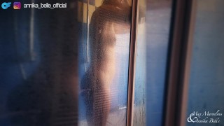 Watch me play in my shower - Voyeur Time with Annika Belle