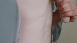 Teen wanks in bed watching porn and feeling dick over boxers