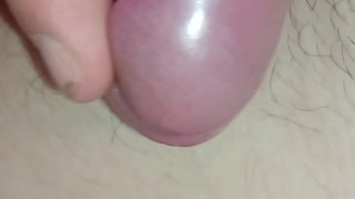 Hands free dripping cum on floor