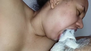 sucking licking eating dick, eating creampie, I love taking sperm early in the morning🍌🥛🥛💦🤤😋🥛