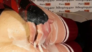 Huge anal prolapse play compilation #1