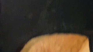 Dildo Squirting All Over my Black Leggings