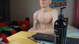 Jerk off under the table and be horny!