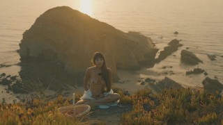 Atmospheric Naked Sunset Meditation Ocean Cliffs