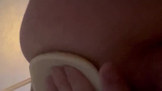 Prostate fuck and gape with knotted dick