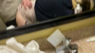 Hotel bathrooms taking that hot married pussy right to “pound town”