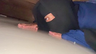 Big Ass Muslim Hot Stepmom Stuck Under Bed & Want Rough Anal before getting her out from under bed