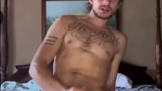 Souther boy cums with dildo in his ass