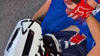 I sucked my boyfriend off sweetly while wearing his moto gear