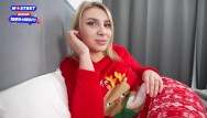 Step mom gives herself to step son as perfect christmas gift