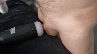 Edging with a self sucking stroker!