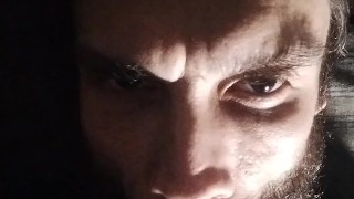 Cigar Smoking Wearing Leather Blazer smoke